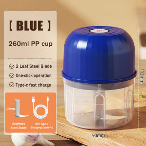 【Japanese Craftsmanship】 6-Blade Rechargeable  Electric Garlic Chopper Food Grinder Garlic Masher