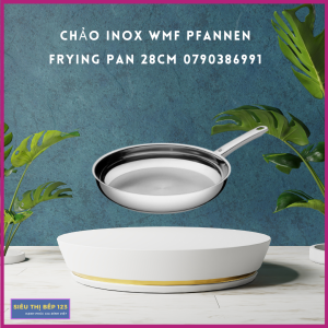 Chảo Inox WMF Size 28cm: tiện dụng đa năng giữ nhiệt tối ưu tay cầm bakelite