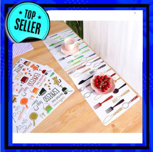 2 pcs Tatakan Piring Gelas Meja Makan /Taplak Alas Meja/Table Mat Anti Panas 2 pcs