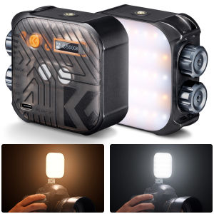 K&F CONCEPT CRI 96+ 2500K-9900K Bi-Color LED Video Light 2000mAh Rechargeable Camera Lighting For Photography Vlog Selfie Flash