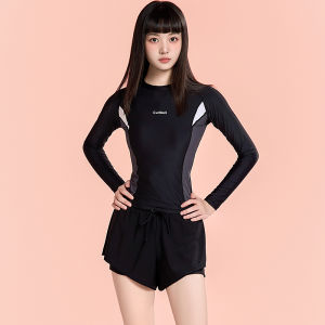 SAILBEE ชุดว่ายน้ำสตรีเสื้อกันฝนยามแขนยาวป้องกัน UV จากแสงแดด N226