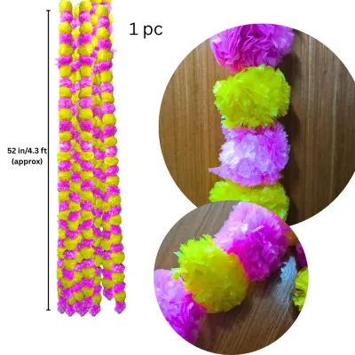 Handicraft Marigold Door Hanging Pair Decorative Thoran /Latkan for Home Diwali - Deepavali Decoration Toran - 1 PC