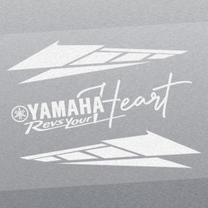 For YAMAHA Xmax 300 Nmax 125 Tmax 560 Aerox 155 Mio 125i MT-07 Universal Reflective Decorative Sticker Motorcycle Front Head Body Modified Sticker Cover Scratches Logo Decal