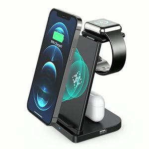 Suitable for earphones watches and phones with 3-in-1 wireless charging  15W Fast Charging Multifunctional Mobile Phone Wireless Charger