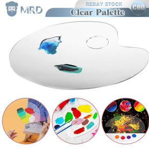 Transparent Acrylic Palette Transparent Plastic Painting Color Mixing Tray Transparent Oval Plastic Palette 11.8 X 7.9 Inches /15.7x11.8 Inches Non-Stick And Easy To Clean Can Be Used For Oil Painting Acrylic Gouache And Other Pigments