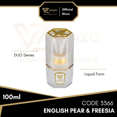 VANZO Duo Series Refill Pack R3355/R3366 Car Perfume Car Air Freshener Classic Blossom English Pear & Freesia