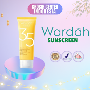 BISA COD - Wardah UV Shield Essential Sunscreen Gel SPF 35+++ Original BPOM 40ml -  Wardah UV Sunscreen Gel SPF 35 | New Improved Formula -WARDAH UV Shield Essential Sunscreen Gel SPF 35 40ml
