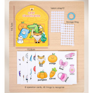 Montessori Alphabet Learning Writing Numbers Training Matching Activity Book Mainan Alat Belajar