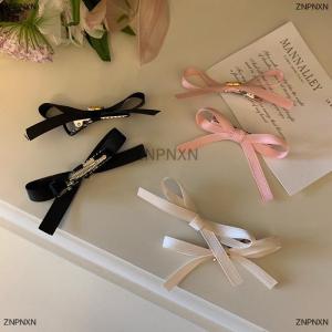 [COD] ZNPNXN 2PCS Sweet Cute Bowknot Hair Clip Sweet Ballet Bow Hairpin Clip Korean Style All-match Hair Clips Girl Headwear Hair Accessories