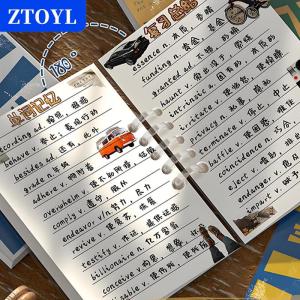 [COD]🔥🔥🔥ZTOYL A7 Loose-Leaf Notebook 80 Sheets Binder Lined Book American Style Note Set Korean Stationery School Office Supplies