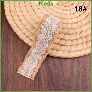 Moda 2m Handmade Decorations Linen Volume Burlap Ribbon Cloth Roll Lace DIY Manual Accessories