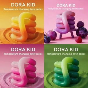 MUSASI Mood Color Changing Twist Toy Thermochromic Deformable Stress Relief Toy Finger Toy Attention Training Fidget Toy Anxiety Sufferers
