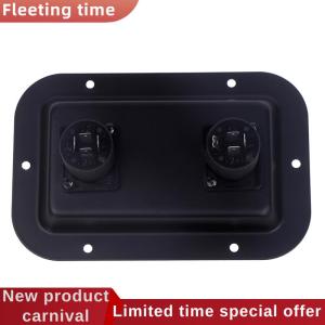 Fleeting time Plate Socket Junction Box Clip Guitar Dual Large For PA Speaker Cabinets Socket Junction Box Clip Accessories