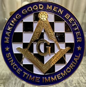 Square & Compass Making Good Men Better Masonic Emblem Imported