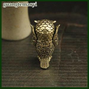 guangtemaoyi 1pcs Retro Đồng động vật trà Pet Máy tính để bàn trang trí cổ Rắn Đồng Owl thu nhỏ bức tượng nhỏ trang trí nội thất thủ công