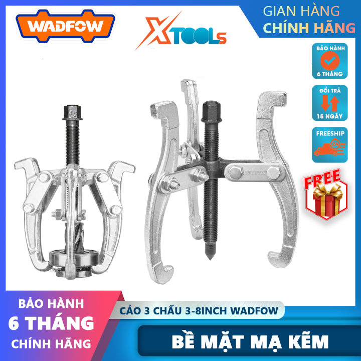 Cảo 3 chấu 3-8inch Nung thả Xử lý nhiệt Bề mặt cảo được mạ kẽm Wadfow WGP3A03 cảo kẹp gỗ