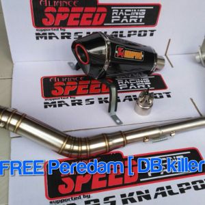 Knalpot Racing Akrapovic short CBR150R CB150R R15 VIXION GSX BYSON SONIC FU MX KING NMAX ADV AEROX