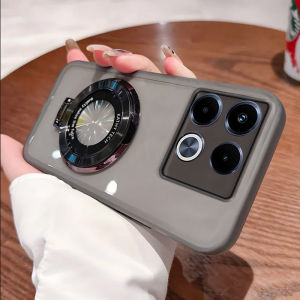 Promo Case Infinix Note 40 4G / Note 40 5G / Note 40s Silicon Magsafe Stand Holder Design Magsafe