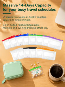 Waterproof Medicine Organizer Bag Portable Pill Storage Pouch