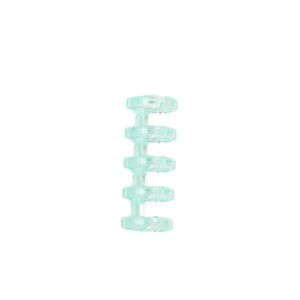 GIORGIONE 10pcs Binding Supplies Loose Leaf Binder Rings Stationery 5 Holes 5 Ring Plastic Loose Leaf Clip Transparent Plastic Ring Colorful Spring Spiral Rings Binder Notebook