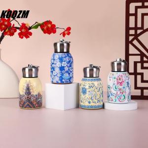 KOQZM 300ml Portable Pocket Cup Insulated Cup Outdoor With Lifting Ring Double-Layer Vacuum Handy Cup Stainless Steel Insulated Cups