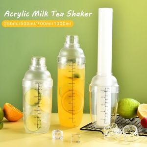 1000ml High Quality Acrylic Milk Tea Shaker Cocktail Juice Shaker Bottle Blender Bar And Equipment Set