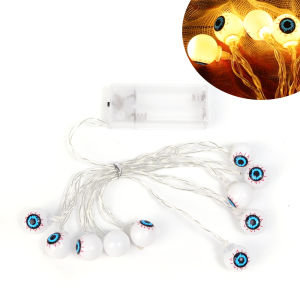ไฟสาย LED ฮาโลวีนยาว1.5เมตรไฟดวงตาผีกะโหลกศีรษะฟักทองสยองขวัญสำหรับบ้านบาร์อุปกรณ์ของตกแต่งงานปาร์ตี้วันฮัลโลวีน