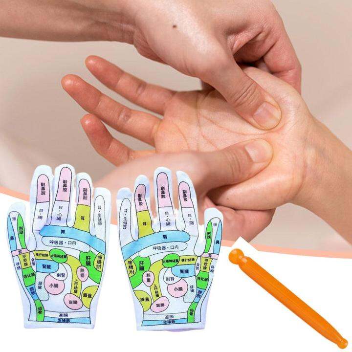 Hand Acupoint Massage Gloves The Acupuncture Point Meridian Help ...