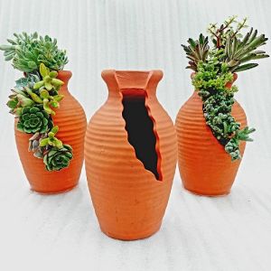 Chậu đất nung - Bình hoa 925 miệng chậu 9cm chiều cao 25cm