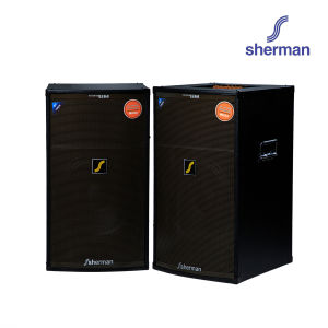 Sherman ชุดลำโพงขยายกลางแจ้ง ขนาด 15 นิ้ว รุ่น SB-603