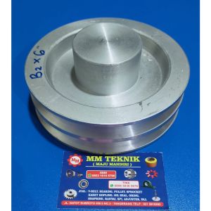 Pully B2 x 6 inch as 0 (Buntu) 16 18 19 20 22 24 25 1" 28 30 32 Alumunium Puli Puly Poli Polli Allumunium All B2 6" B2x6" Pulli B2x6 inchi B2 x 6" B 2x6" 2x6 lobang lubang