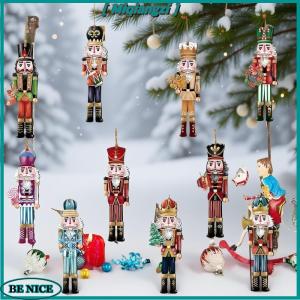 [miqiangzi] 12PCS nutcracker trang trí bằng gỗ-giáng sinh quà tặng bên trang trí và trang trí nội thất