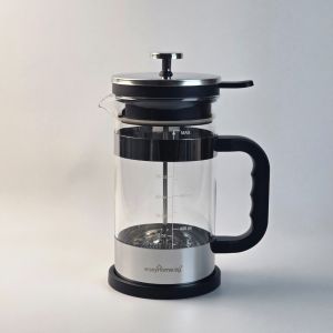 Easyhome.sg French Press Coffee Maker Borosilicate Glass Coffee Pot Multi-Use for Coffee Tea & Milk Froth