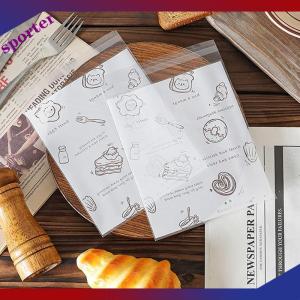 Sporter ถุงพลาสติกปิดผนึกแบบมีกาวในตัว50ชิ้นสำหรับบรรจุภัณฑ์เบเกอรี่ครัวซองต์งานปาร์ตี้บิสก คุกกี้ขนมปังและบรรจุภัณฑ์เค้ก