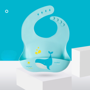 โปรโมชั่นพิเศษ ผ้ากันเปื้อน ซิลิโคนเด็ก กันน้ำ ลายการ์ตูน น่ารัก มีที่รองเศษอาหาร