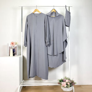 Gamis Syari setelan khimar cadar kain cringkle / Gamis set khimar / Gamis set jilbab cadar / Grosir gamis / Alina set / Gamis syarii / Gamis Syari setelan / Gamis Syari set / Gamis syari set khimar cadar / Gamis termurah / Gamis set termurah