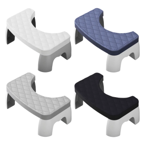 Universal Ergonomic Safety Toilet Step Stool Suitable For Adults Kids Elderly Nonslip Bathroom Stool With Thickened Seat