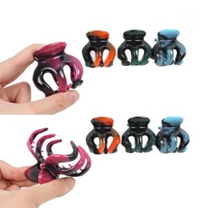 [ISI 5 PCS] Jedai Rambut Motif Marmer Jepitan 3 Gigi Cakar 5cm Jepitan Badai Korea Marble