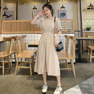 LHSunshine แบบใหม่แบบสับ เดรสคอกลม สีสวยคุมโทน แมทช์กับชุดไหนก็รอด ลองเลย