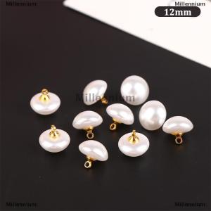 [COD] Millennium 10Pcs 10mm 12mm Mushroom Faux Plastic Shirt Semicircle Buttons Shank Button For Clothing Decorative Mini Sewing DIY
