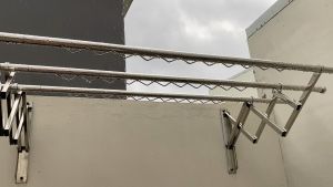 UPGRADED 3Pole Space Saver Stainless Steel Sampayan Laundry Drying Rack