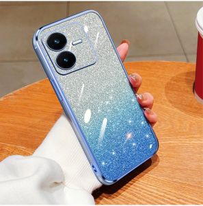 PROMO Soft Case Vivo Y22 Y22s Luxury Gliter TPU Premium Silicon Plating Clear