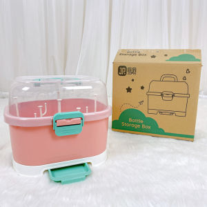 Giá úp bình sữa có nắp đậy và lỗ thoáng khí Jupin