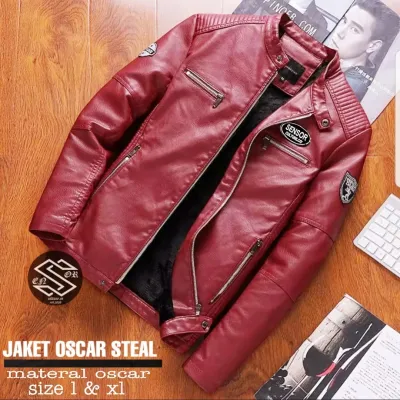Jaket Semi Kulit Pria / Jaket Kulit Pria / Jaket Semi Kulit / Jaket Pria / Jaket Touring / Jaket Motor Pria / Jaket Kulit Pria Motor / Jaket Pria Keren / Jaket Oscar Steal / Jaket Pria Distro