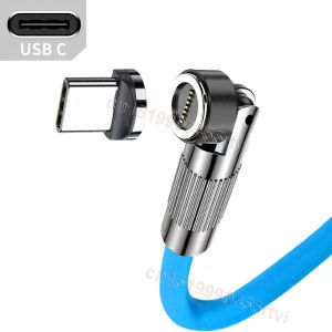 Ecily 6A 120W USB từ Cáp cho iPhone sạc nhanh sạc 540 xoay từ Micro USB Loại C Cáp cho Huawei Samsung Xiaomi