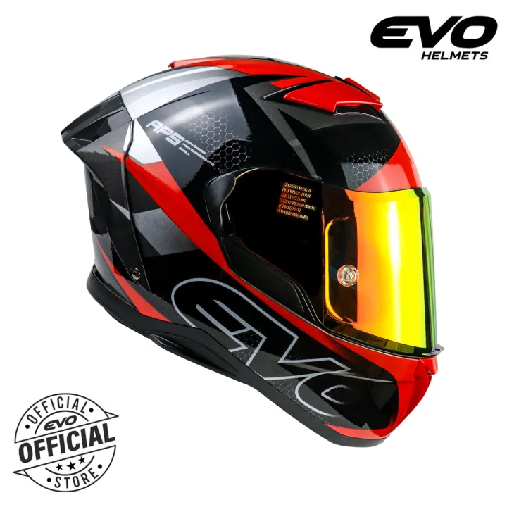 EVO XT-300 Apex II Full Face Dual Visor Helmet Motorcycle With
