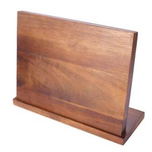 ที่วางบล็อกตัดไม้เนื้อแข็งแบบแม่เหล็กมืออาชีพ บล็อกตัดครัวสองด้าน ชั้นเก็บของแม่เหล็กพิเศษแบบไม่ต้องเจาะ