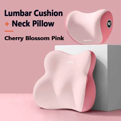 【现货秒发】Car Neck Pillow Breathable Car Headrest Memory Foam Car Seat Pillow Universal Car Lumbar Pillow Bantal Kereta 汽車枕頭 汽车枕头 car cushion Car Waist Pillow Car Neck Protector Headrest Cushions