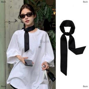 [COD] Buin Leopard Print Bag Skinny Silk Scarf For Women Luxury Foulard Women Tie Fashion Head Scarves