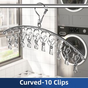 Clothes racks hanging socks rack multi-clip roundhange organizer sale heavy duty shelf wall mounted retractable bathroom foldable stainless clothes racks display Household dormitory Balcony clothes hanger for clothes